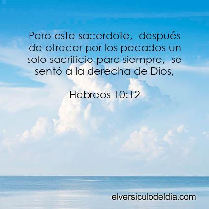 Hebreos 10:12 NVI - Imagen El versiculo del dia