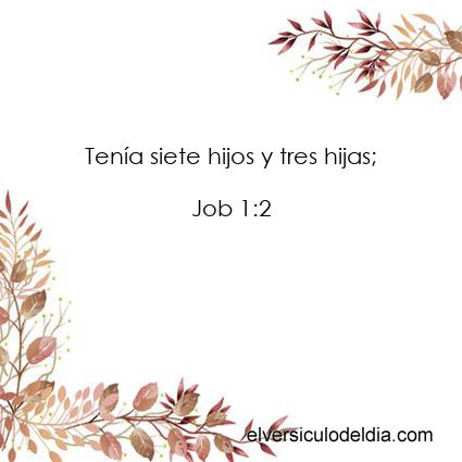 Job 1:2 NVI - Imagen El versiculo del dia