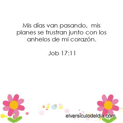 Job 17:11 NVI - Imagen El versiculo del dia