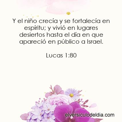 Lucas 1:80 LBLA - Imagen El versiculo del dia