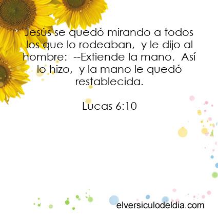 Lucas 6:10 NVI - Imagen El versiculo del dia