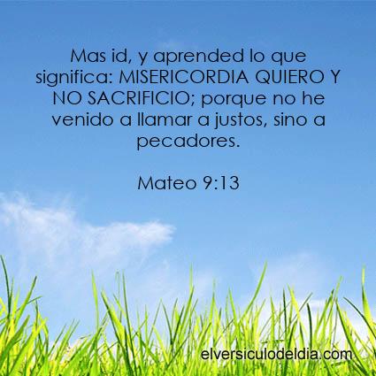 Mateo 9:13 LBLA - Imagen El versiculo del dia