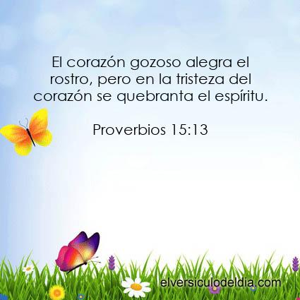Proverbios 15:13 LBLA - Imagen El versiculo del dia