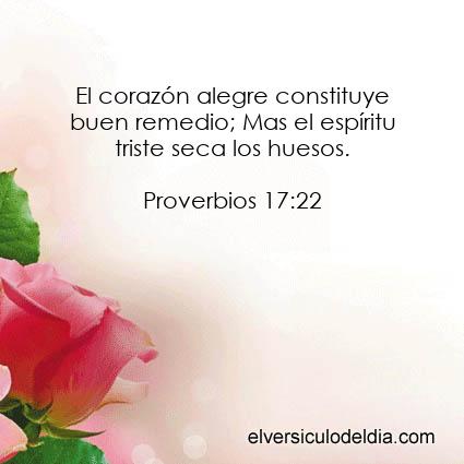 Proverbios 17:22 RV60 - Imagen El versiculo del dia