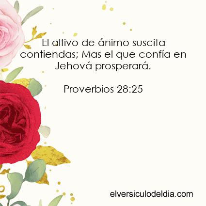 Proverbios 28:25 RV60 - Imagen El versiculo del dia