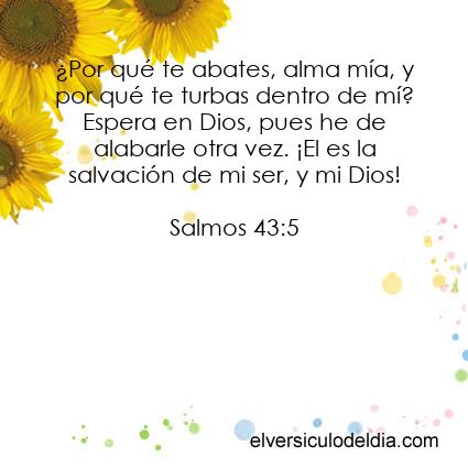 Salmos 43:5 LBLA - Imagen El versiculo del dia