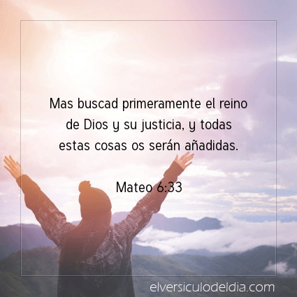 Imagen El versiculo del dia Mateo 6:33