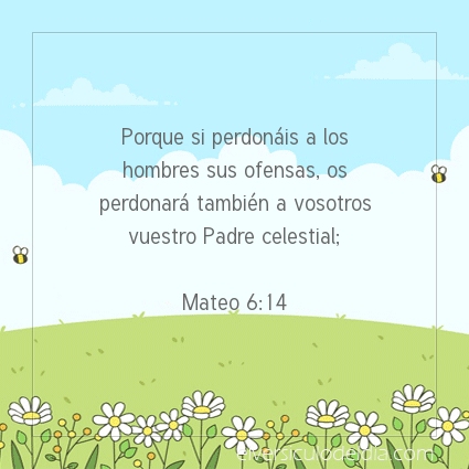Imagen El versiculo del dia Mateo 6:14