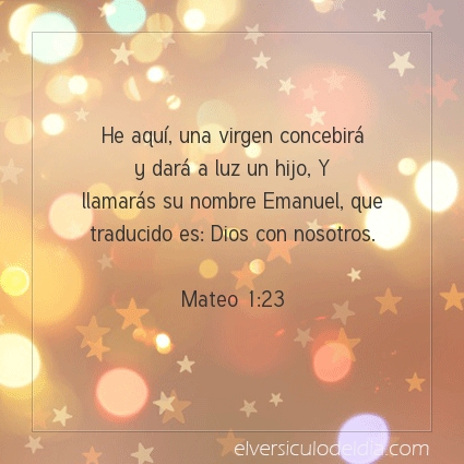 Imagen El versiculo del dia Mateo 1:23