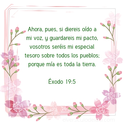 Imagen El versiculo del dia Éxodo 19:5