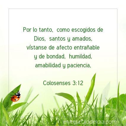 Imagen El versiculo del dia Colosenses 3:12