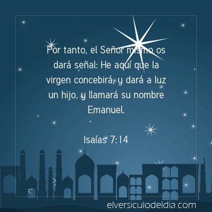 Imagen El versiculo del dia Isaías 7:14