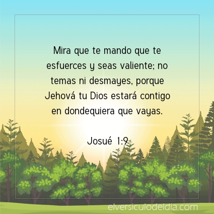 Imagen El versiculo del dia Josué 1:9