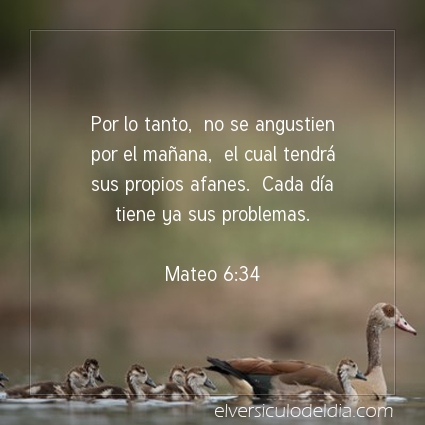 Imagen El versiculo del dia Mateo 6:34