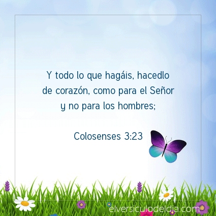 Imagen El versiculo del dia Colosenses 3:23
