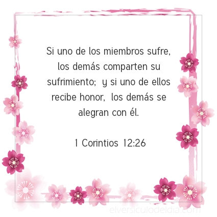 Imagen El versiculo del dia 1 Corintios 12:26