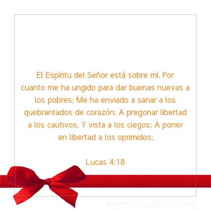 Imagen El versiculo del dia Lucas 4:18