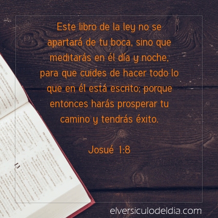 Imagen El versiculo del dia Josué 1:8