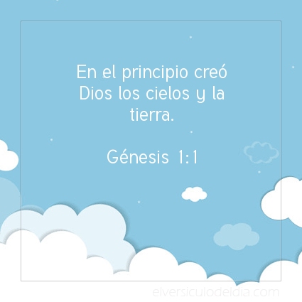 Imagen El versiculo del dia Génesis 1:1