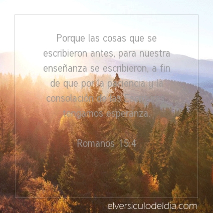 Imagen El versiculo del dia Romanos 15:4