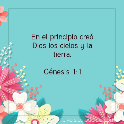 Imagen El versiculo del dia Génesis 1:1