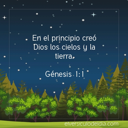 Imagen El versiculo del dia Génesis 1:1