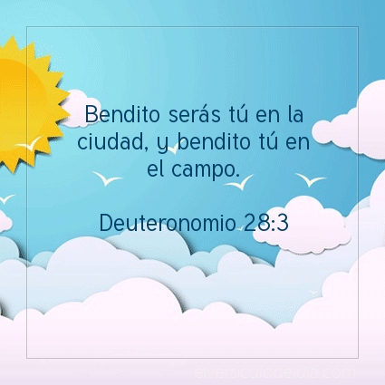 Imagen El versiculo del dia Deuteronomio 28:3