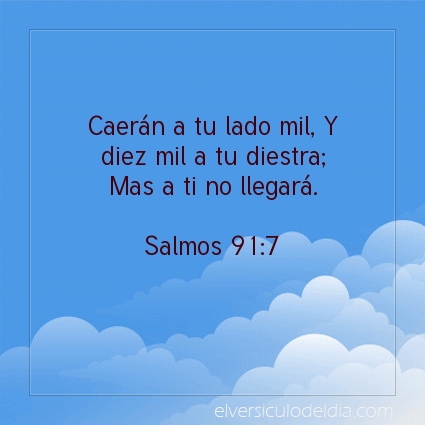 Imagen El versiculo del dia Salmos 91:7