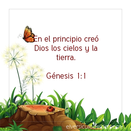 Imagen El versiculo del dia Génesis 1:1