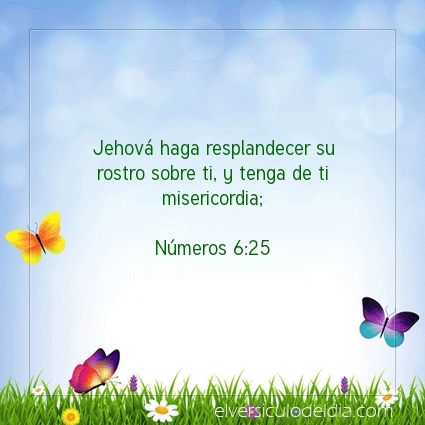 Imagen El versiculo del dia Números 6:25