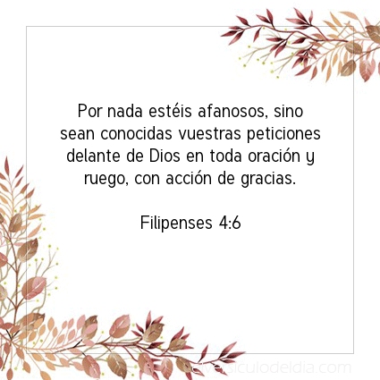 Imagen El versiculo del dia Filipenses 4:6
