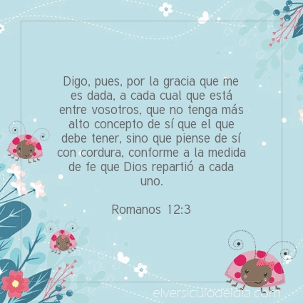 Imagen El versiculo del dia Romanos 12:3