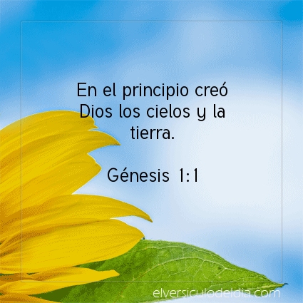 Imagen El versiculo del dia Génesis 1:1