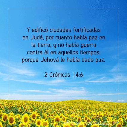 Imagen El versiculo del dia 2 Crónicas 14:6