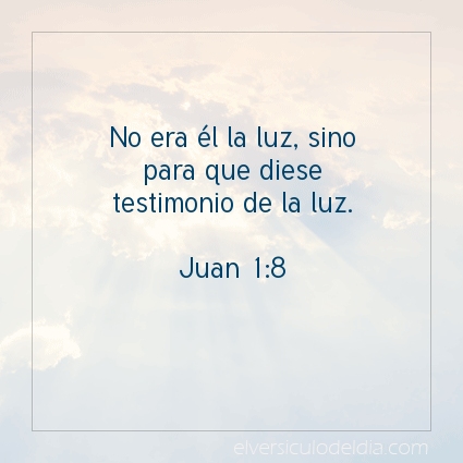 Imagen El versiculo del dia Juan 1:8
