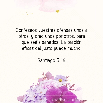 Imagen El versiculo del dia Santiago 5:16