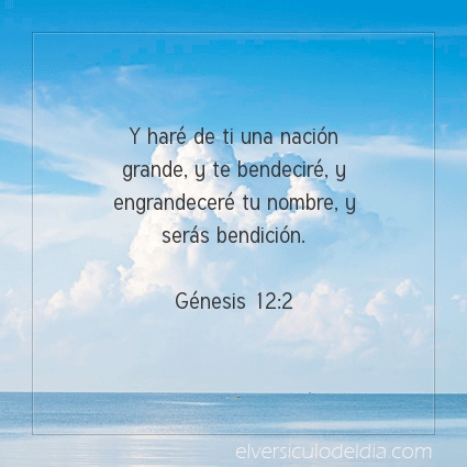 Imagen El versiculo del dia Génesis 12:2