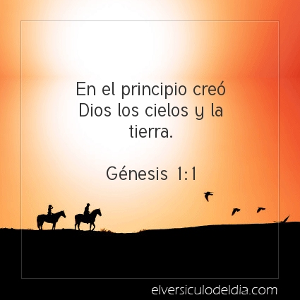 Imagen El versiculo del dia Génesis 1:1