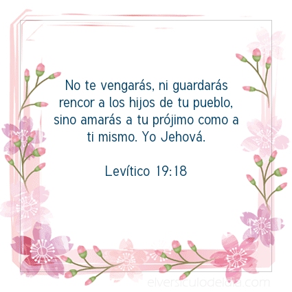 Imagen El versiculo del dia Levítico 19:18