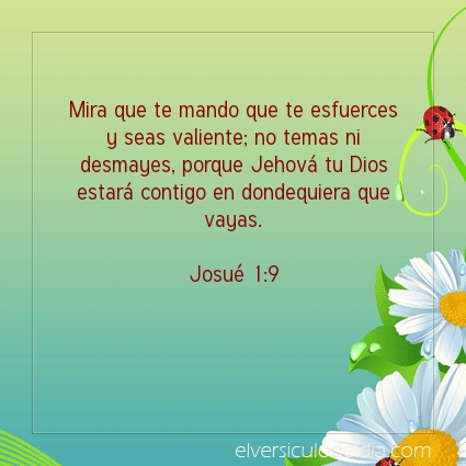 Imagen El versiculo del dia Josué 1:9