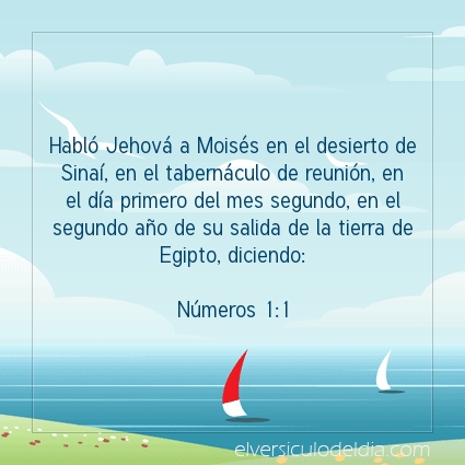 Imagen El versiculo del dia Números 1:1