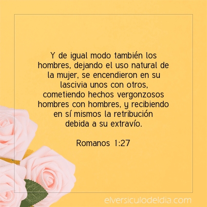 Imagen El versiculo del dia Romanos 1:27