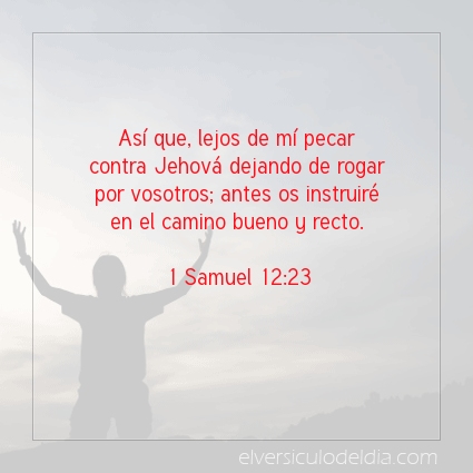 Imagen El versiculo del dia 1 Samuel 12:23
