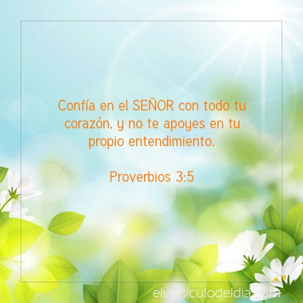 Imagen El versiculo del dia Proverbios 3:5