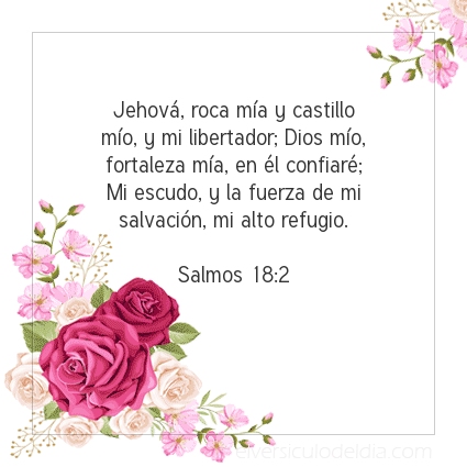 Imagen El versiculo del dia Salmos 18:2
