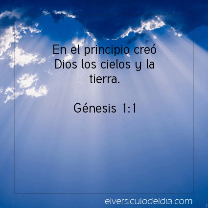 Imagen El versiculo del dia Génesis 1:1