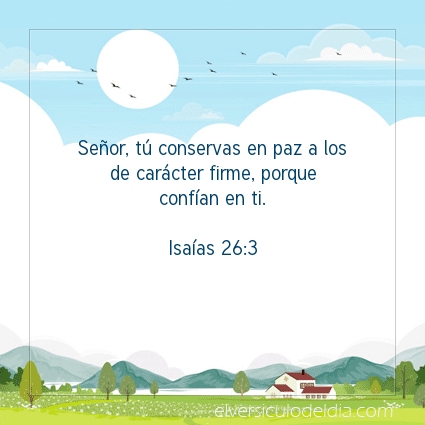 Imagen El versiculo del dia Isaías 26:3