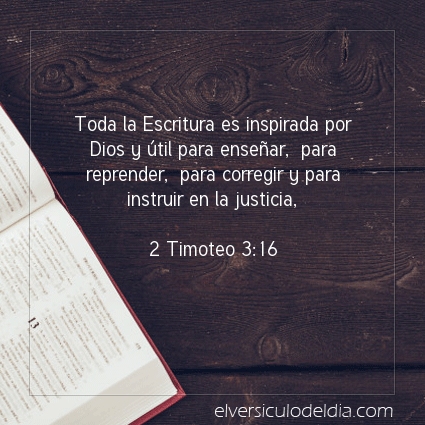 Imagen El versiculo del dia 2 Timoteo 3:16