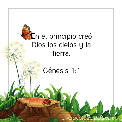 Imagen El versiculo del dia Génesis 1:1