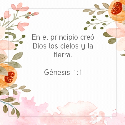 Imagen El versiculo del dia Génesis 1:1